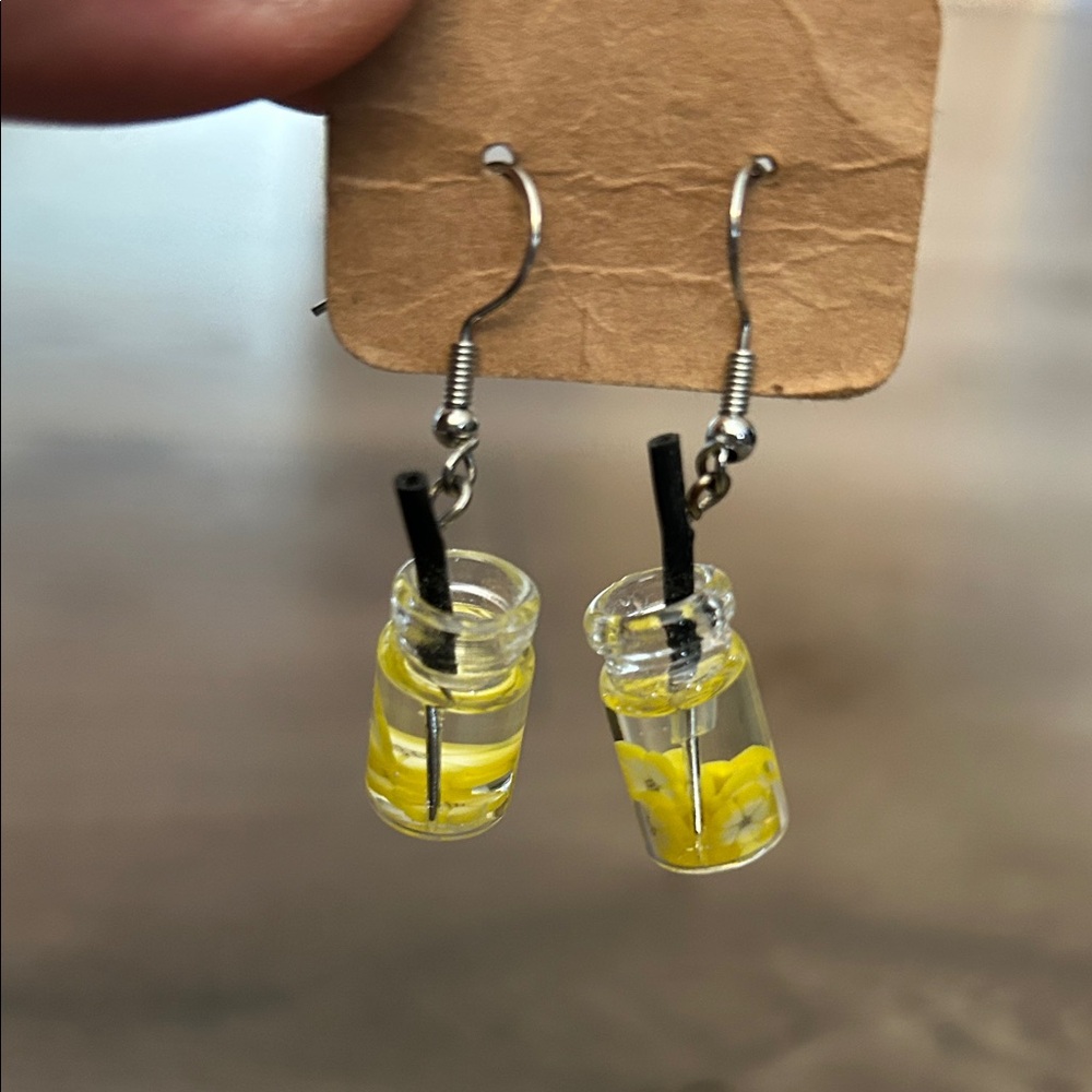 “Lemonade Jar” Earrings